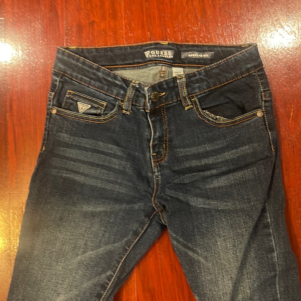 Guess regular fit dark blue denim boys size 10 jeans